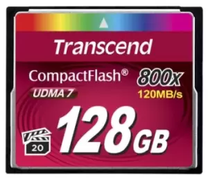 Image of Transcend CompactFlash 128GB MLC Compact Flash Card