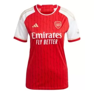 Image of adidas Arsenal Home Shirt 2023 2024 Womens - Red