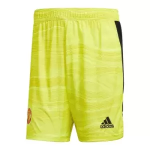 Image of Man Utd 2021-2022 Home Goalkeeper Shorts (Yellow)