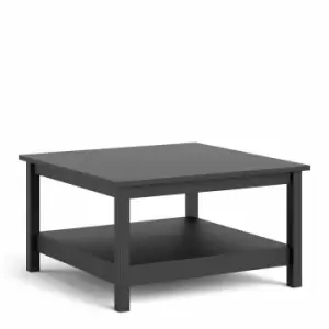 Image of Madrid Coffee Table with Shelf, black