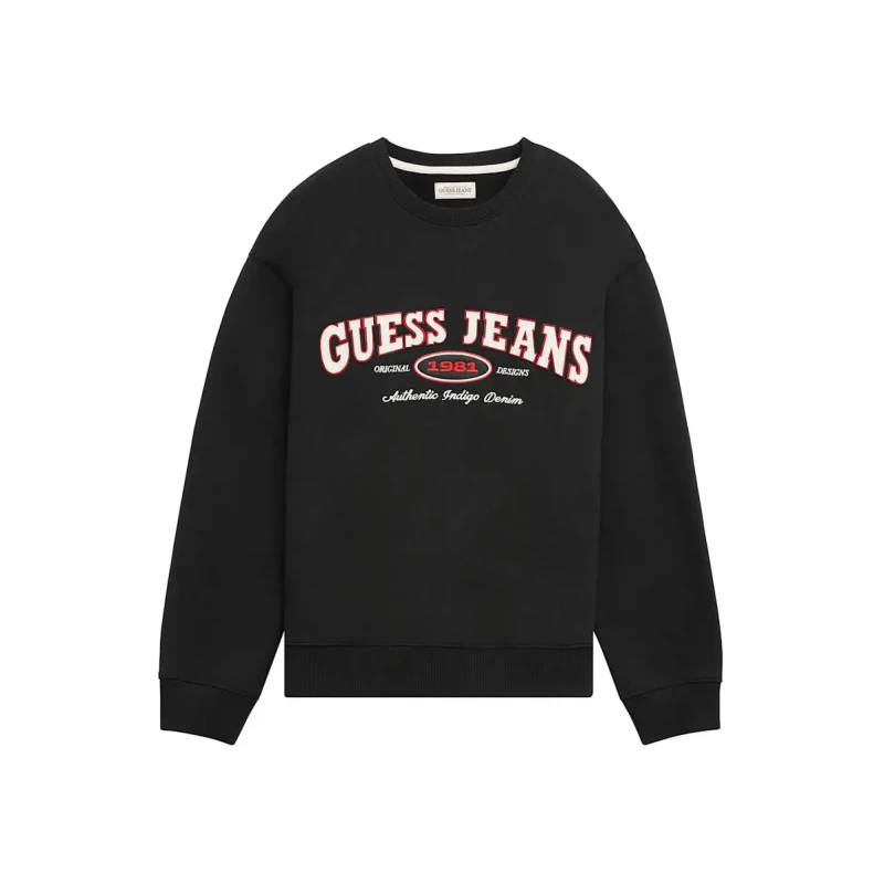 Image of Guess Guess Original Design Sweatshirt Noir Male S