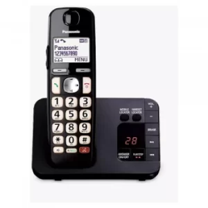 Image of KXTGE820EB Single Cordless Phone with Answer Machine