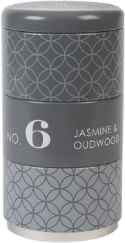 Image of Wax Lyrical HomeScenter Jasmine & Oudwood Set of 3 Stacking Tin Candles