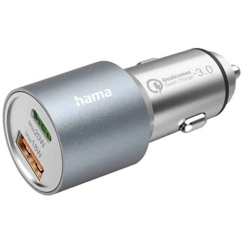 Image of Hama Hama USB charger 38 W Car, HGV Max. output current 3000 mA No. of outputs: 2 x USB-A, USB-C 00201639