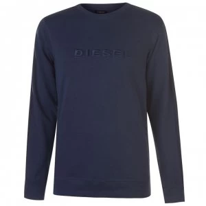 Image of Diesel Stripe Willy Sweatshirt - Navy