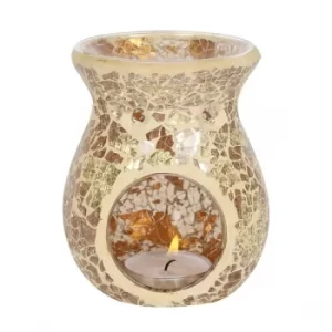Image of Small Gold Crackle Oil Burner
