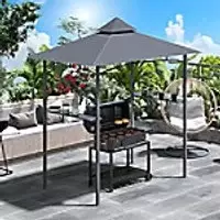 Image of OutSunny Grill Gazebo Grey