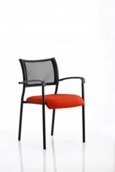 Image of Brunswick Bespoke Colour Seat Black Frame Tabasco Red