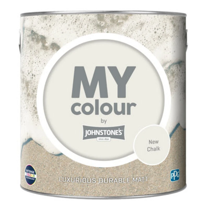 Image of Johnstone's My Colour Durable Matt Paint New Chalk - 2.5L