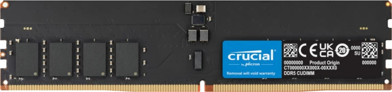 Image of Crucial Crucial CT32G64C52CU5 memory module 32GB 1 x 32GB DDR5 6400 MT/s 288-pin DIMM CT32G64C52CU5