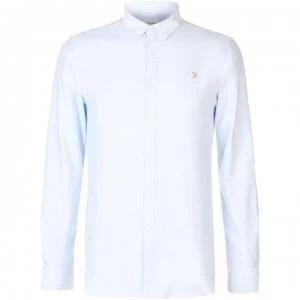 Image of Farah Vintage Oxford Long Sleeve Shirt - Sky Blue