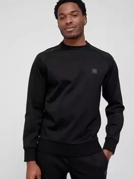 Image of BOSS Stadler Sweatshirt - Black, Size L, Men