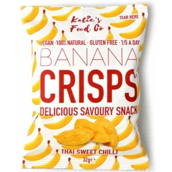 Image of Thai Sweet Chilli Savoury Banana Crisps - 32g x 12 - 701896 - Katies Food Co