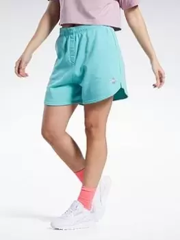 Image of Reebok Classics Knit Shorts, Blue Size XL Women