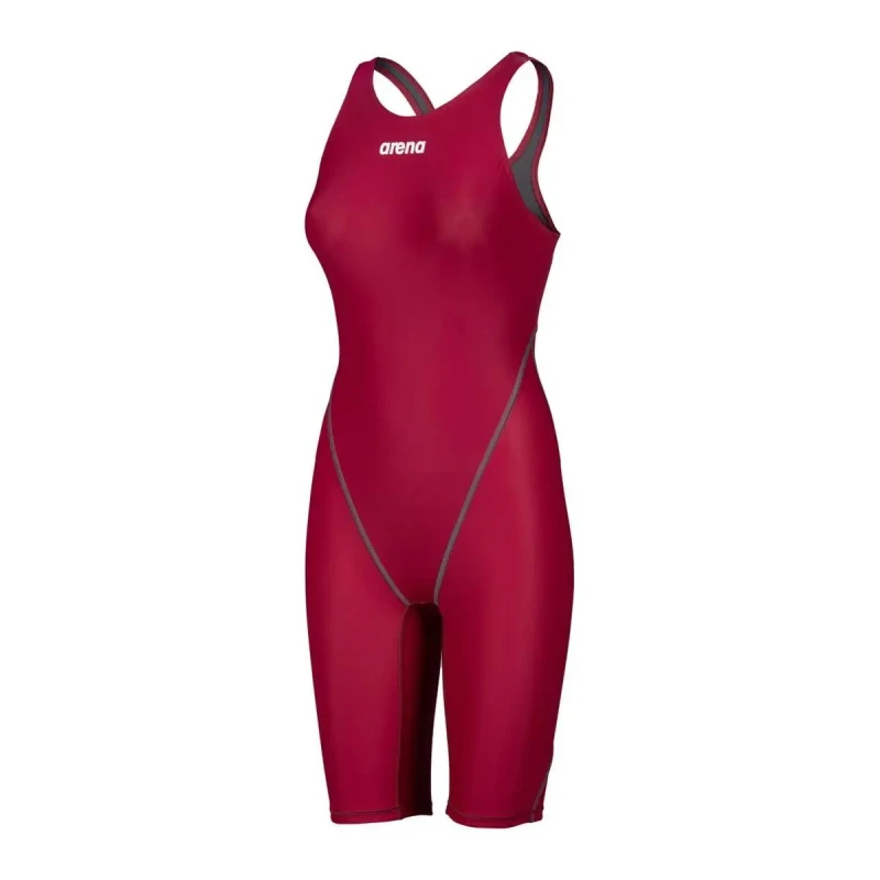 Image of Arena Womens Powerskin ST NEXT Open Back - Deep Red Size: 34 Red Female 34
