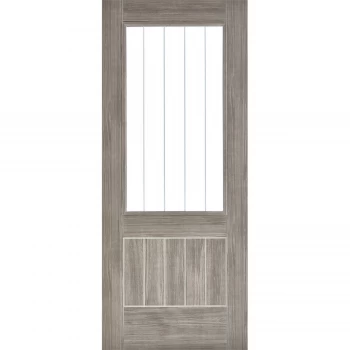 Image of Mexicano Internal Glazed Light Grey Laminate 1 Lite Door - 762 x 1981mm