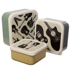 Image of Set of 3 Lunch Boxes M/L/XL - Headstock Guitar