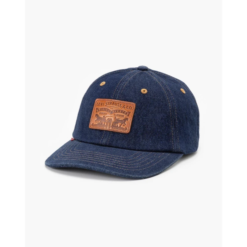 Image of Levis Relaxed Dad Heritage Cap Dark Blue One Size