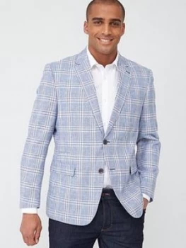 Image of Skopes Tailored Cataldi Jacket - Blue/Stone Check