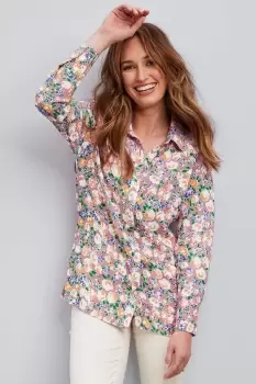 Image of Dotty Long Sleeve Woven Blouse