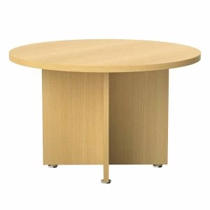 Image of TC Office Regent Round Meeting Table 1200, Oak