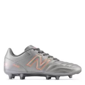 Image of New Balance 442 V2 Academy Firm Ground Football Boots - Silver