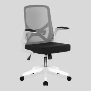 Image of Nautilus Oyster Mesh Chair, White/Grey