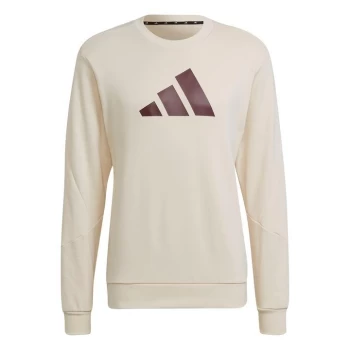 Image of adidas 3Bar Crew Sweater Mens - White