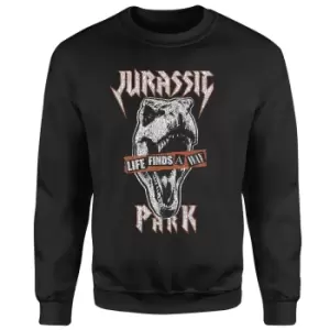 Image of Jurassic Park Rex Punk Sweatshirt - Black - M