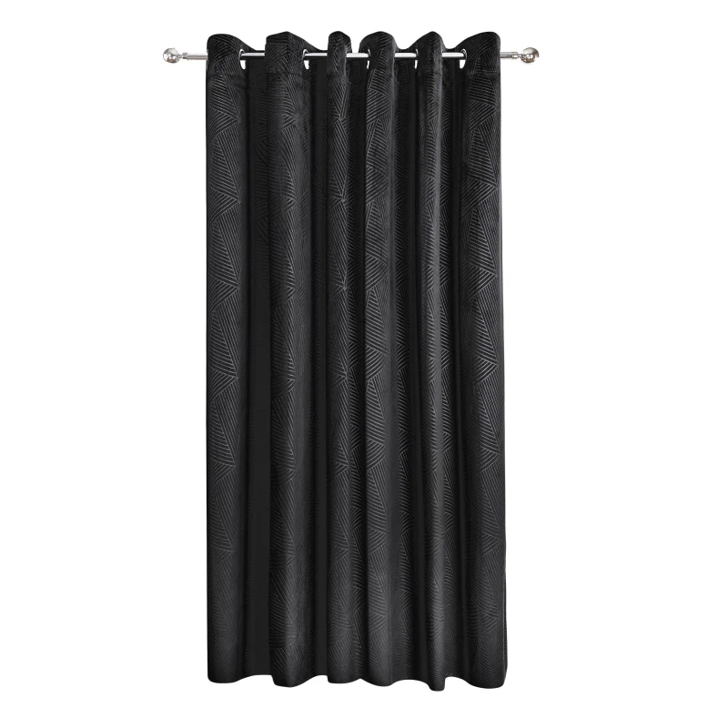 Image of Emma Barclay Door Curtain Thermal Blackout Eyelet Midnight Black unisex 168x213cm