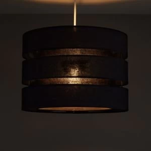 Image of Colours Trio Black 3 Tier Light Shade D350mm