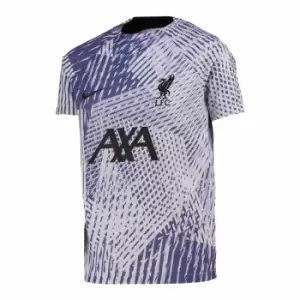 Image of 2022-2023 Liverpool Pre-Match Training Shirt (Pure Violet) - Kids
