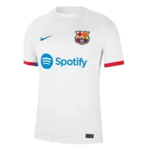 Image of Nike Barcelona Away Shirt 2023 2024 Adults - White