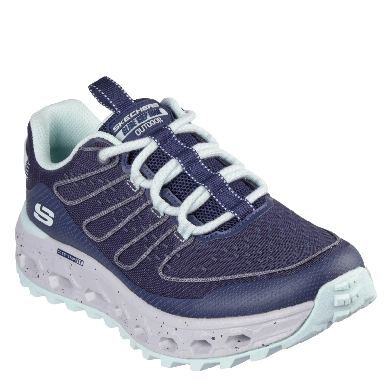 Image of Skechers Glide-Step At Slip On Trainers Womens Navy/Blue female 2 (35)