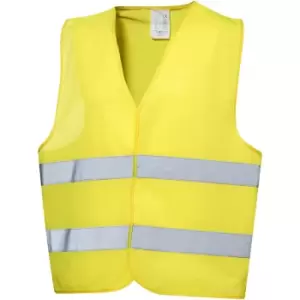 Image of Professional Safety Vest In Pouch (57 x 70 cm) (Neon Yellow) - Neon Yellow - Bullet