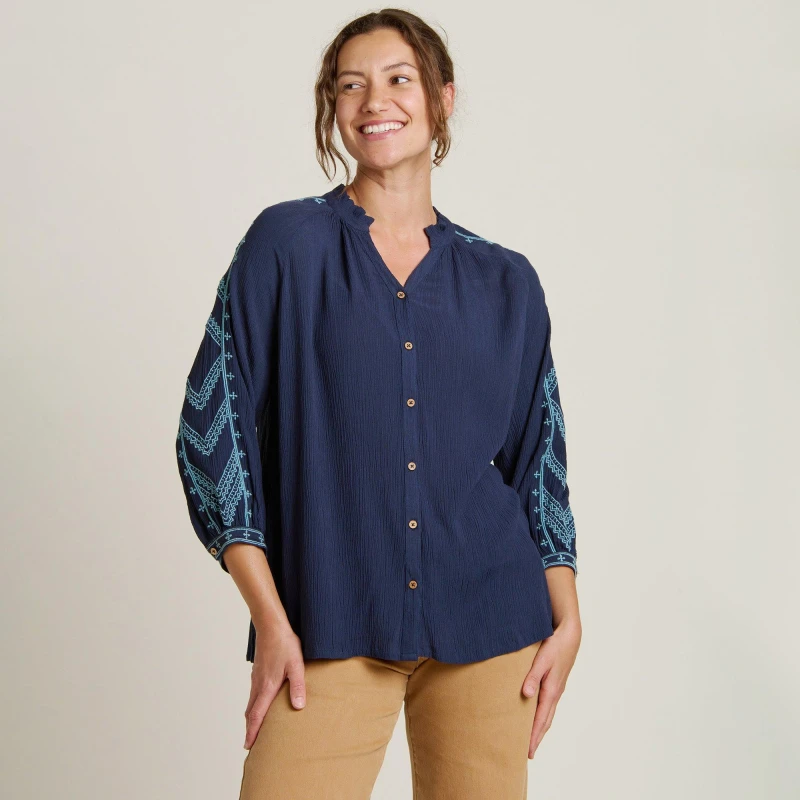 Image of Brakeburn Mudeford Blouse Blue