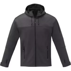 Image of Elevate Mens Match Soft Shell Jacket (S) (Storm Grey)