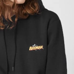 Image of DC Batman Unisex Embroidered Hoodie - Black