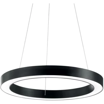 Image of Ideal Lux Lighting - Ideal Lux Oracle - Integrated LED Small Ceiling Pendant Black 3000K