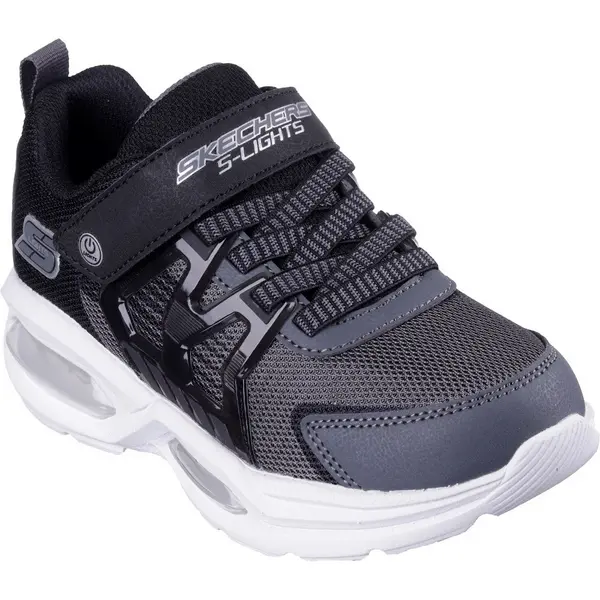Image of Skechers Boys S Lights Prismatrons Light Up Trainers UK Size 13.5 (EU 33) Charcoal/Black SKE2281-CCBK-13.5