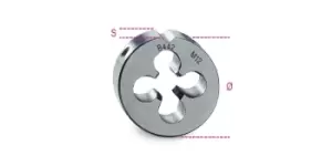 Image of Beta Tools 442 HSS Coarse Pitch Metric Thread Round Die M5 x 0.8mm 004420005