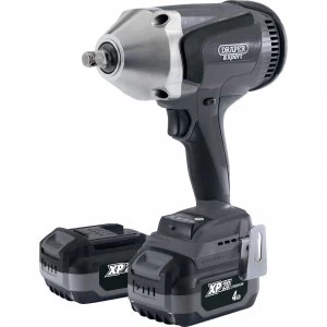 Image of Draper XP20 20V HD Cordless 1/2 Drive Brushless Impact Wrench 2 x 4ah Li-ion Charger Case
