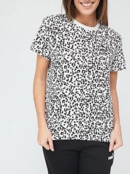 Image of Puma Puma Classics Aop Logo Tee