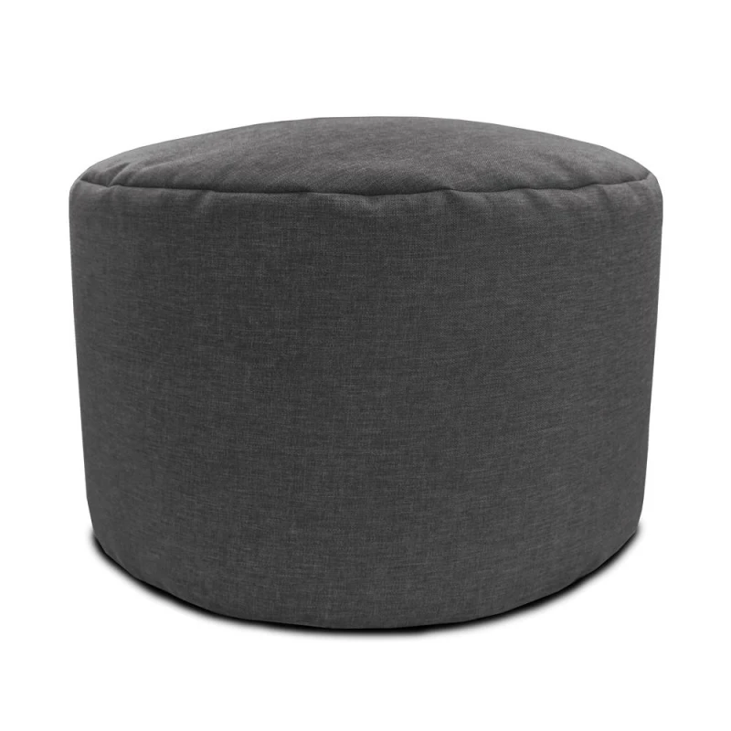 Image of rucomfy Beanbags rucomfy Indoor Pouffe Bean Bag - Barley Ottoman Footstool in Charcoal Charcoal Unisex
