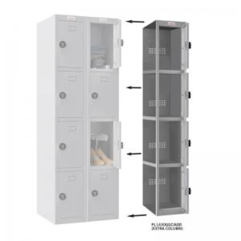 Image of Phoenix PL Series Additional Add On Column 4 Door Personal Locker With EXR54158PH