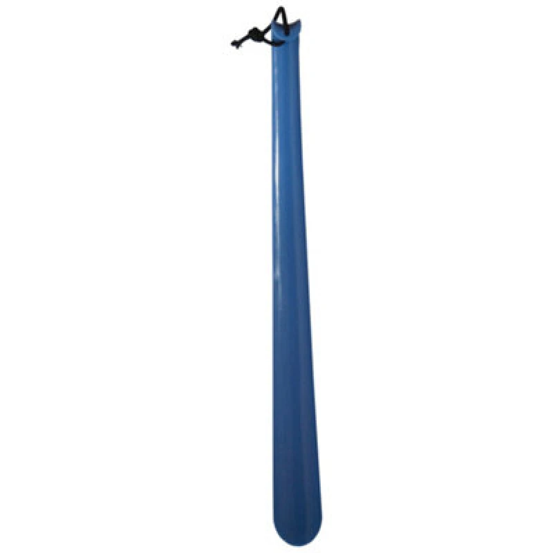 Image of Loops Blue Plastic Shoe Horn - 40cm Long Shoe Remover Tool - Handheld Disability Aid Multi