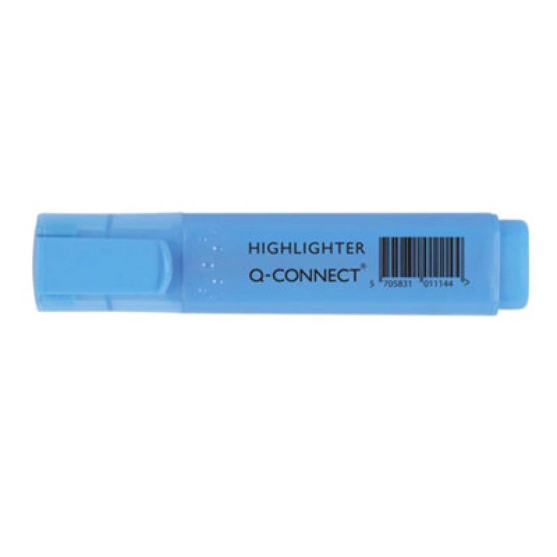 Image of Q - Connect Blue Highlighter Pen (Pack of 10) KF01114