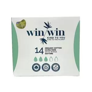 Image of Win Win Sustainable Ultra Day Sanitary Pad Pack 14 Pack of 12 1024