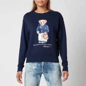 Image of Polo Ralph Lauren Womens Bear Sweatshirt - Cruise Navy - M