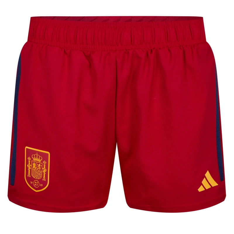 Image of adidas Spain Home Authentic Shorts 2022 Womens Performance Shorts 8 (XS) Multi 34213369310